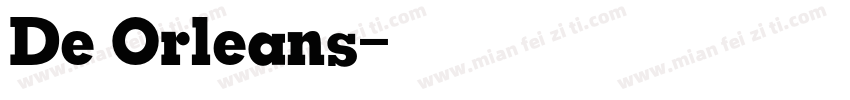 De Orleans字体转换